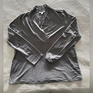 J. Jill Tranquility Fleece Draped-Neck Top (NWOT)